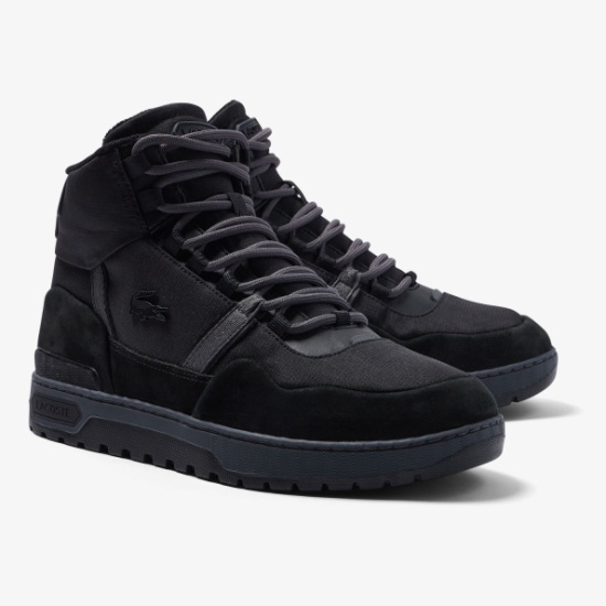 Lacoste black sale high tops