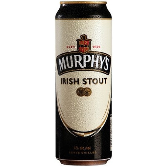 Пиво Мерфис Айриш Стаут (UK), тёмное, алюминиевая банка с капсулой 0,5 ...