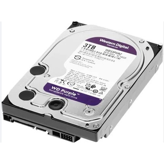 Жесткий диск 3.5 Western Digital WD Purple 3ТБ, SATA III, 256 Mb