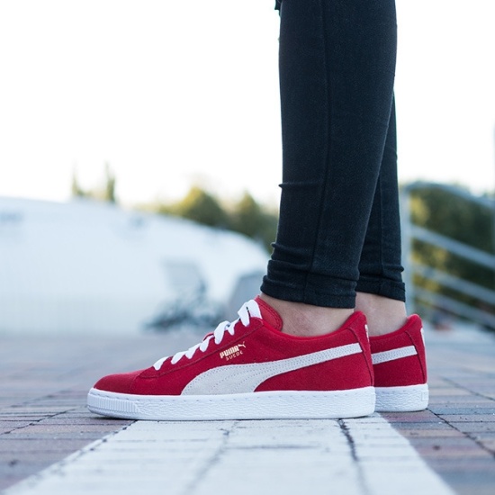 Кеды PUMA 35511003 Suede Jr для девочки, цвет красный, размер 38 — купить в  интернет-магазине ОНЛАЙН ТРЕЙД.РУ