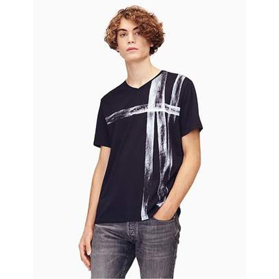 calvin klein v neck tees