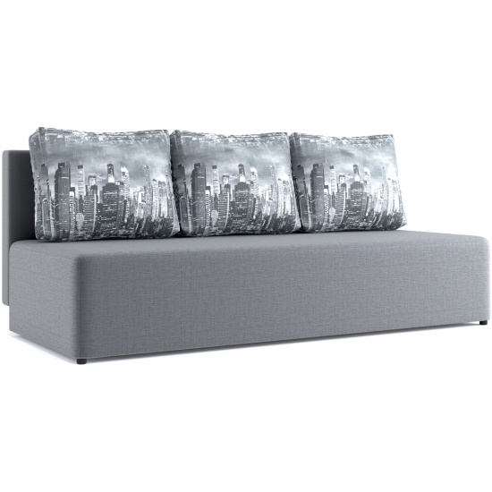 Купить диван кровать Столлайн Нексус СерыйПодушки город серый 