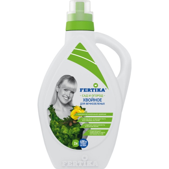 Удобрение Фертика Кристалон Хвойных Жидкий, 2 л — купить в интернет ...