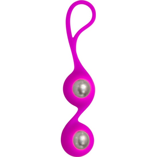 Массажные шарики JUICY TOYZ Melody Silver, фиолетовые.
