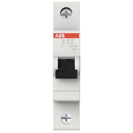 Автоматический выключатель модульный ABB SH201 1п C 10А 6кА 2CDS211001R0104 - купить в интернет магазине с доставкой, цены, описание, характеристики, отзывы