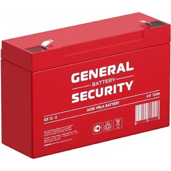 Аккумулятор General Security GS12-6 — купить в интернет-магазине ОНЛАЙН ...