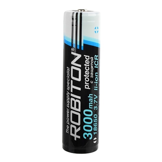Купить Аккумулятор Robiton 18650 3000 mAh 3,5A с защитой (Samsung Li ...