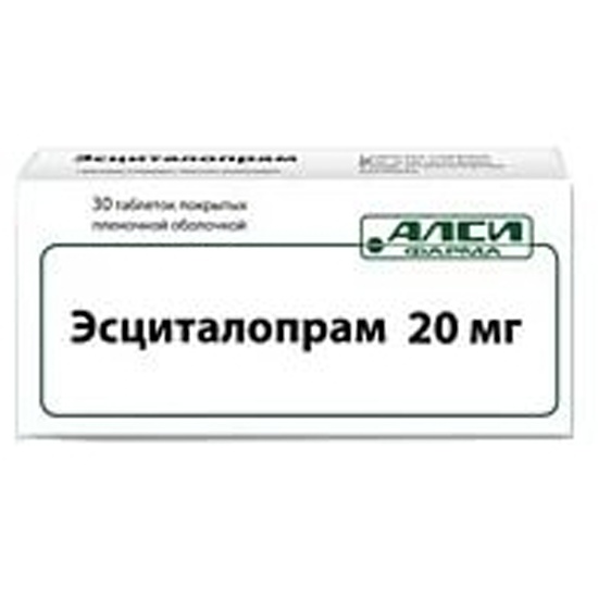 Эсциталопрам на латинском языке. Эсциталопрам АЛСИ 20 мг. Нитремед таблетки 20мг 30шт. Эсциталопрам 30 таблеток. Эсциталопрам АЛСИ Фарма.