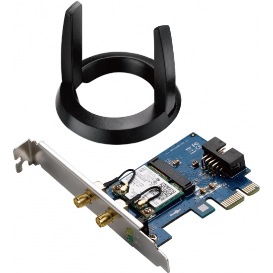 Wi-Fi адаптер ASUS PCE-AC55BT PCI-E Adapter AC1200 Bluetooth 4.0, 2x ext Antenna Изображение 1 - купить в интернет магазине с доставкой, цены, описание, характеристики, отзывы