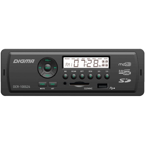 Автомагнитола Digma DCR-100G24 — купить в интернет-магазине ОНЛАЙН ТРЕЙД.РУ