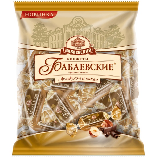 Конфеты Бабаевские Оригинальные с фундуком и какао 200 г 4600080451318 ...