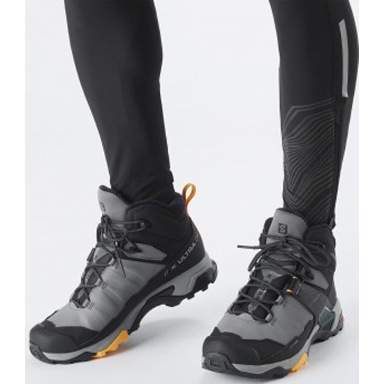 Ботинки SALOMON X ULTRA 4 MID WINTER TS CSWP QuS мужские, цвет серый,  размер 8.5 — купить в интернет-магазине ОНЛАЙН ТРЕЙД.РУ