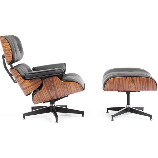 Кресло eames style lounge chair ottoman