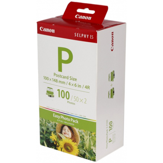 Набор для печати Canon Easy Photo Pack E P100 картридж и бумага на 100 отпечатков — купить в 2892