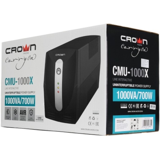 Обзор ибп crown cmu 850x 850 va480w