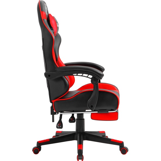 Купить кресло игровое DEFENDER Rock Черный/Красный,подставка, PU 64346 винтернет-магазине ОНЛАЙН ТРЕЙД.РУ