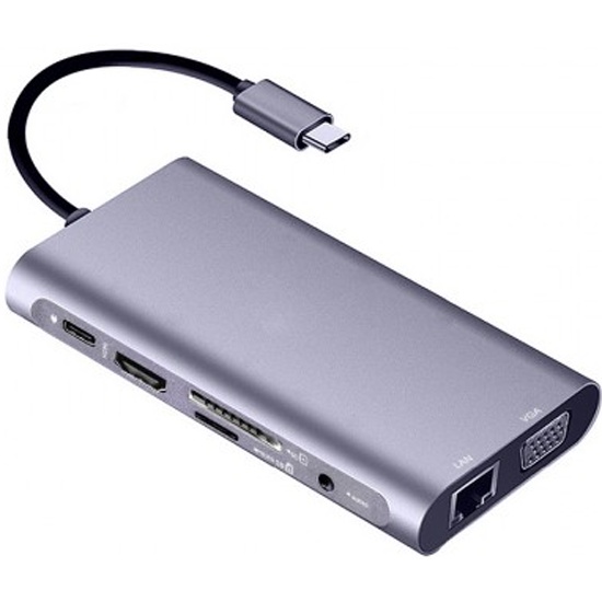 Док станция USB Type C 10 в 1 KS-is KS-701 — купить в интернет-магазине ...