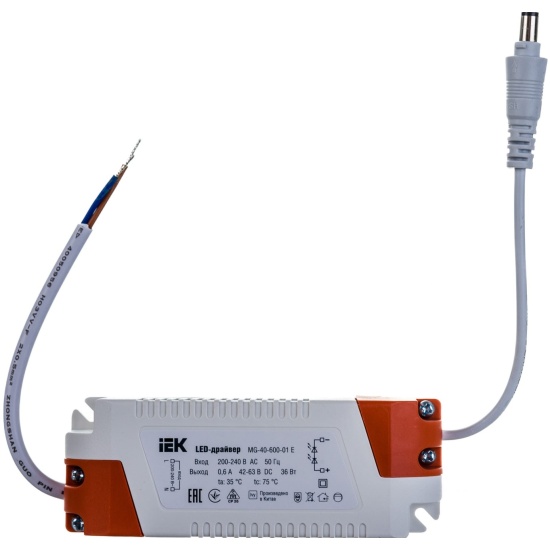 Драйвер LED MG-40-600-01 E LED ДВО 36Вт W/S IEK LDVO0-36-0-E-K01 ...
