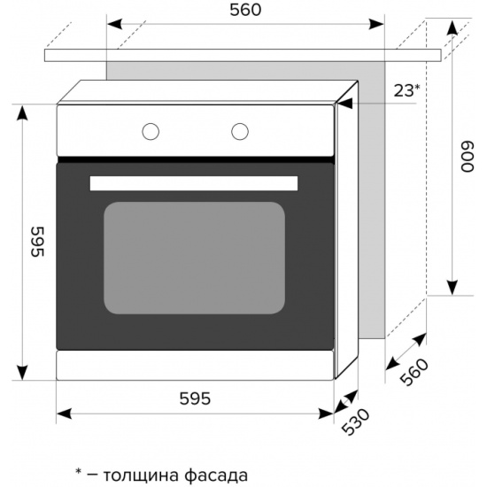 Lex edm 040 iv light духовой шкаф