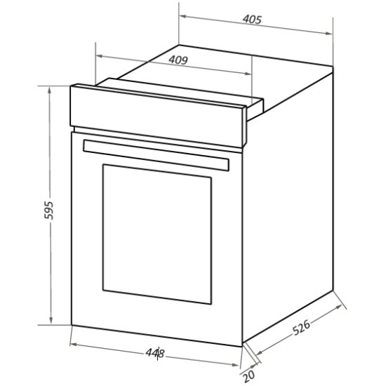 Шкаф духовой электрический maunfeld eoec516b