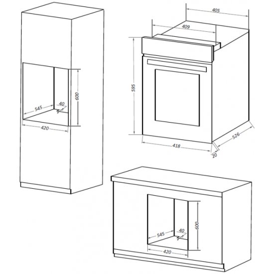 Духовой шкаф maunfeld eoem516w