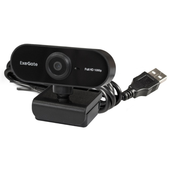 Веб-камера EXEGATE Stream C925 FullHD T-Tripod черный EX287379RUS ...