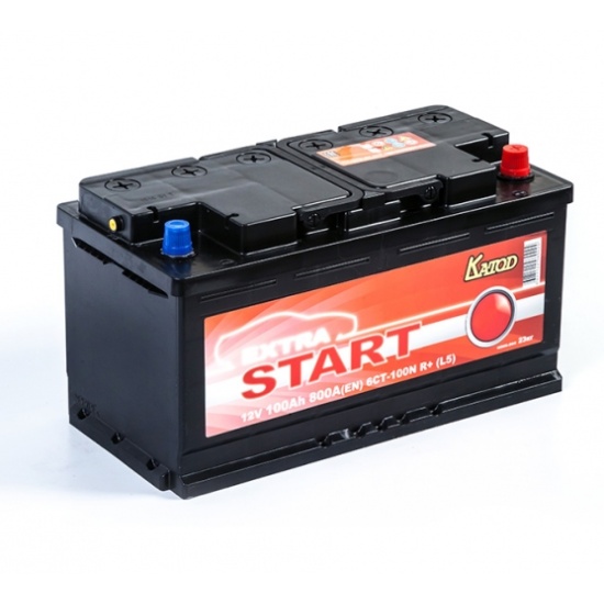 Аккумулятор EXTRA START 6СТ-100N R+ (L5), 353x175x190, обратная ...