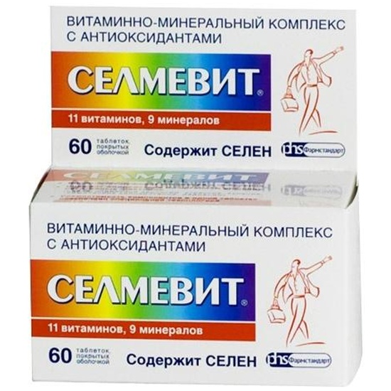 Витаминно-минеральный комплекс Селмевит таб. п/о №60 (ФАРМСТАНДАРТ .
