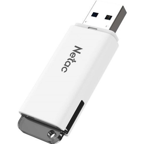  Флешка 128Gb Netac U185 white USB 3.0 (NT03U185N-128G-30WH) 