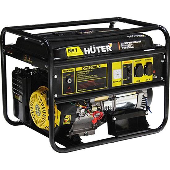 Генератор бензиновый Huter DY6500LX - купить в интернет магазине с доставкой, цены, описание, характеристики, отзывы