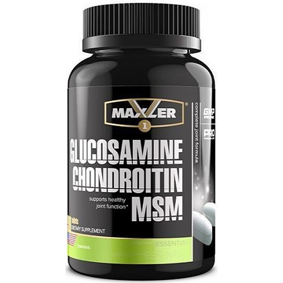 Глюкозамин и Хондроитин MAXLER Chondrotine Glucosamine MSM, 90 капсул ...