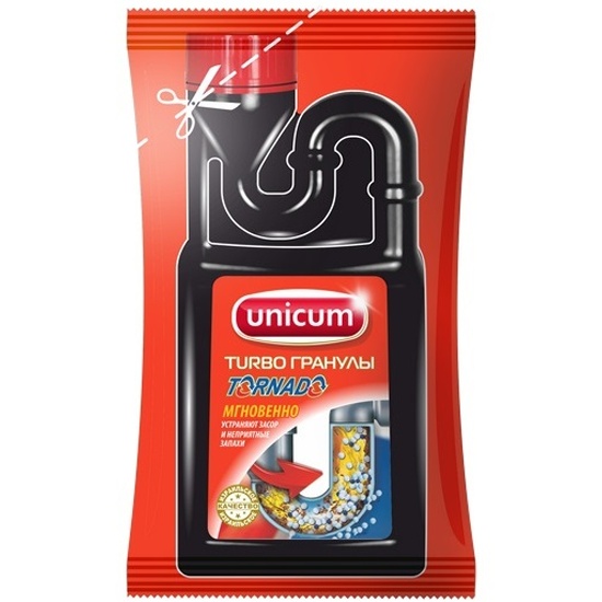 Гранулы UNICUM Торнадо для удаления засоров, 70 г — купить в интернет ...