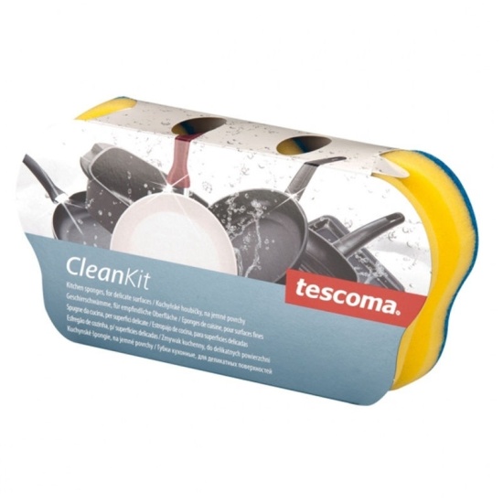 Tescoma Clean Kit Губки кухонные Tescoma CLEAN KIT, 3 шт (для деликатных поверхностей ...