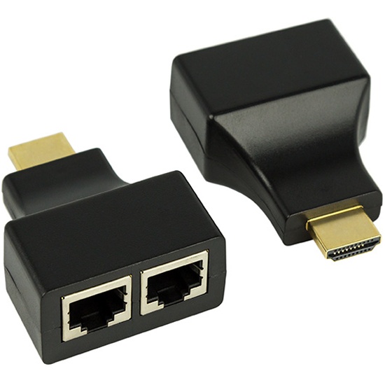 Купить переходник HDMI REXANT 17-6916 по витой паре RJ-45 (8P-8C) в ...