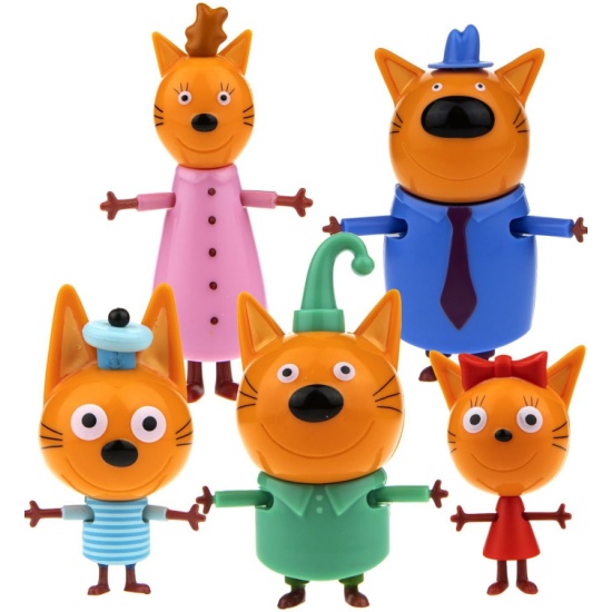 Как выглядит мама три кота Игровой набор 1TOY Три кота 5 героев, Т17172 - купить по низкой цене в интернет-