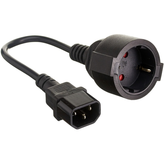 Кабель-переходник ExeGate Power EC-30P (C14->Евророзетка Schuko) VDE ...