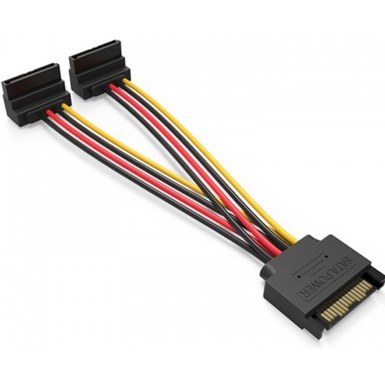 Кабель питания-разветвитель VENTION SATA 15pin M/2 x SATA 15pin F угол ...
