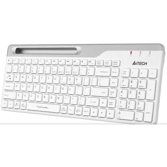 Клавиатура A4Tech Fstyler FBK25 белый/серый USB беспроводная BT/Radio ...