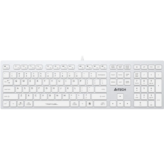 Клавиатура A4Tech Fstyler FX50 белый USB slim Multimedia — купить в ...