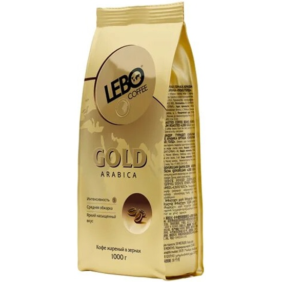 Купить Кофе в зернах LEBO Арабика среднеобжаренный LEBO GOLD 1 кг в ...