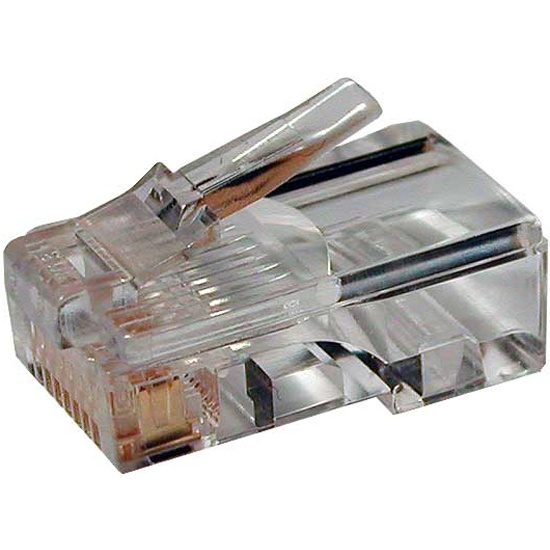 Коннектор Lanmaster RJ45 UTP 8P8C, универсальный, cat.5e, 100 шт. (TWT ...