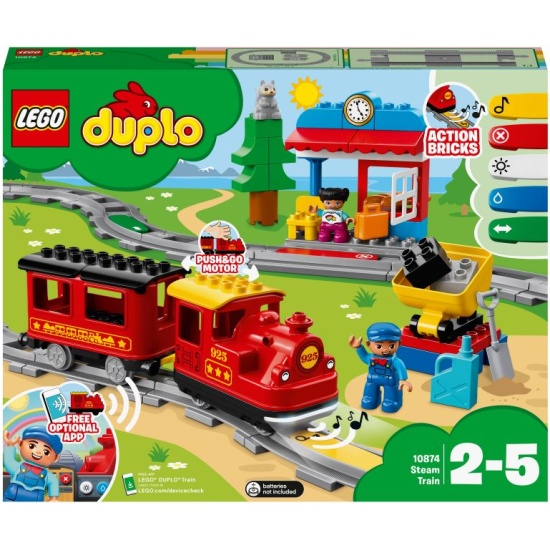 Duplo train push and top go