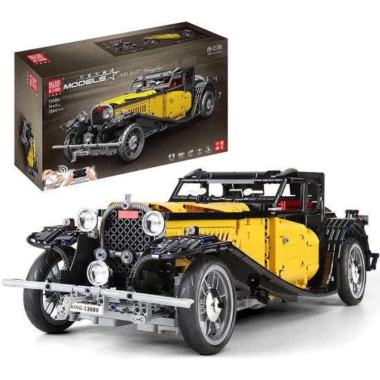 Конструктор MOULD KING 13080 Ретро автомобиль Bugatti 50T, 3564 детали ...