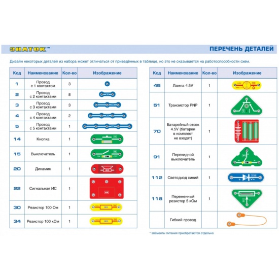 Конструктор знаток zp 70820 118 схем