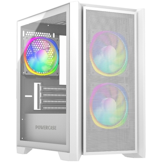 Корпус Powercase Alisio Micro Z3W ARGB, белый (CAMZW-A3)