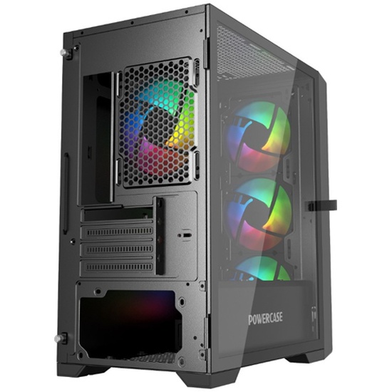 Корпус Powercase Mistral Micro X4B, черный (CMMXB-L4) — купить по ...