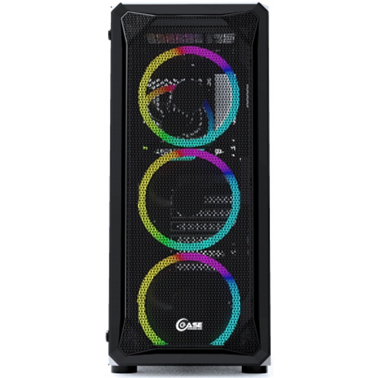 Корпус Powercase Mistral Z4 Mesh LED, черный (CMIZB-L4) — купить по ...