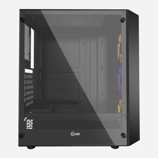 Корпус Powercase Rhombus X3 Mesh LED, черный (CMRMX-L3) — купить по ...