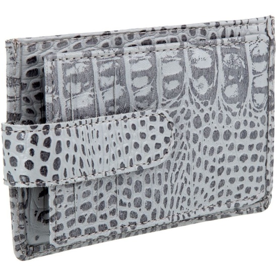 Кредитница женская Sergio Belotti 7401 croco grey, серый — купить в ...