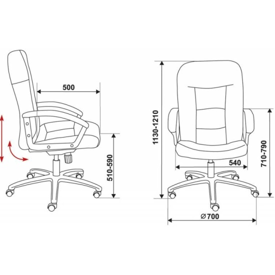 Кресло руководителя бюрократ t 9908axsn ab